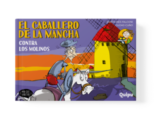 EL CABALLERO DE LA MANCHA CONTRA LOS MOLINOS DE VIENTO