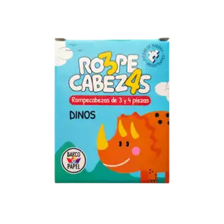 Rompecabezas de Madera Dinos 3 y 4 piezas