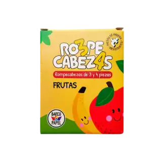 Rompecabezas de Madera Frutas 3 y 4 piezas