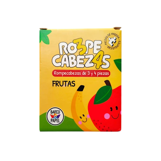 Rompecabezas de Madera Frutas 3 y 4 piezas