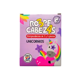 Rompecabezas de Madera Unicornios 3 y 4 piezas