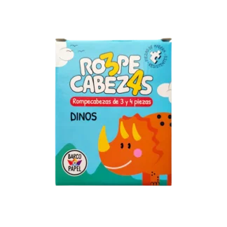 Rompecabezas de Madera Dinos 3 y 4 piezas