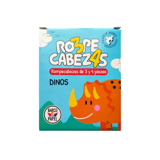 Rompecabezas de Madera Dinos 3 y 4 piezas