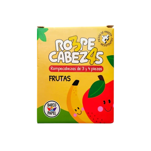 Rompecabezas de Madera Frutas 3 y 4 Piezas