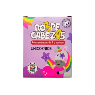 Rompecabezas de Madera Unicornios 3 y 4 Piezas
