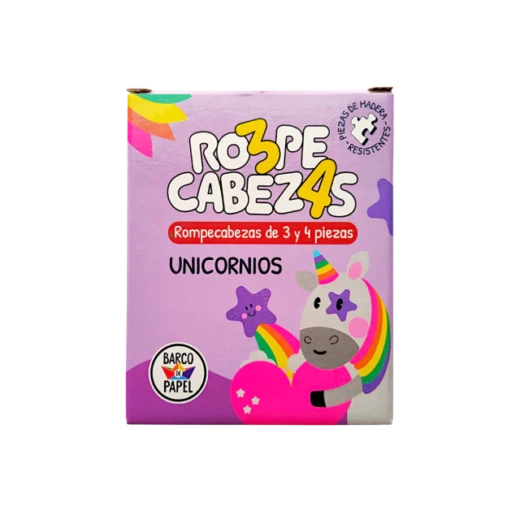 Rompecabezas de Madera Unicornios 3 y 4 Piezas
